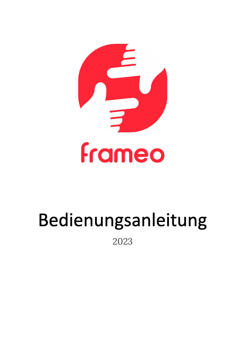 Image de la première page du manuel de l'appareil FRAMEO 37.1002.08