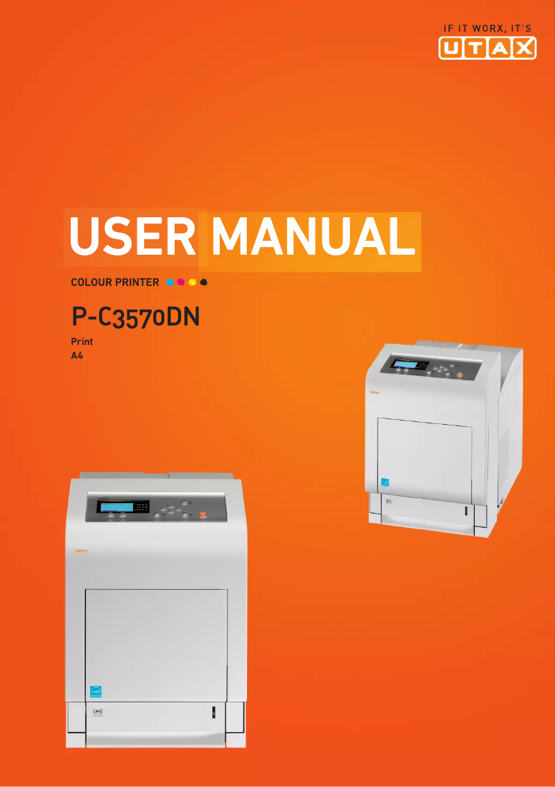 Page n°1 - Manuel utilisateur Utax P-C3570DN