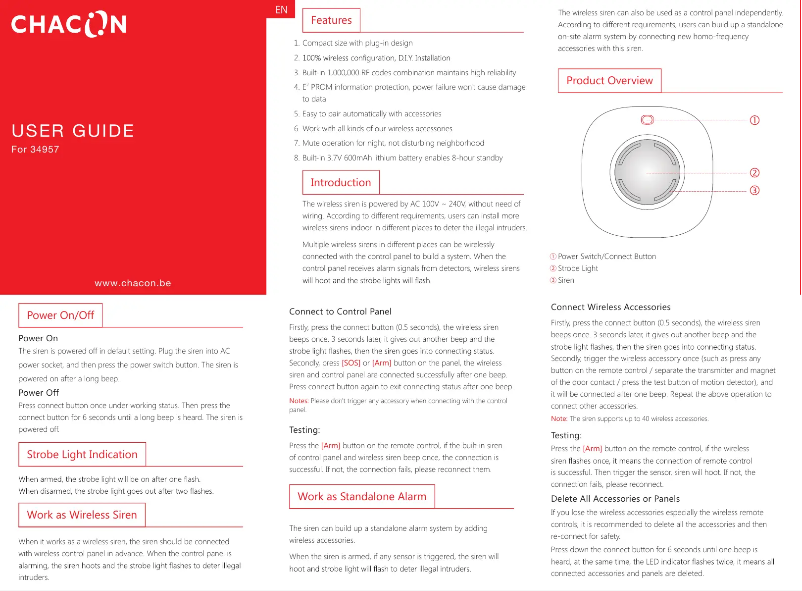 Image de la première page du manuel de l'appareil 34957