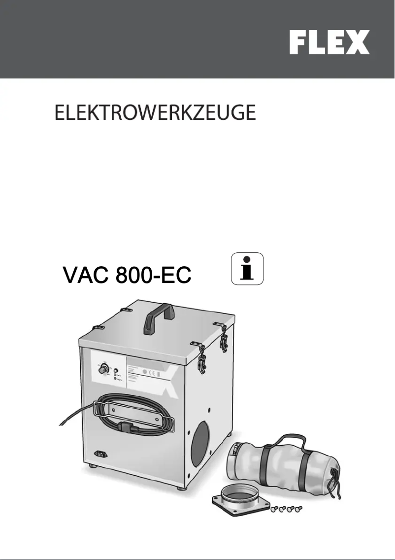 Image de la première page du manuel de l'appareil VAC 800-EC