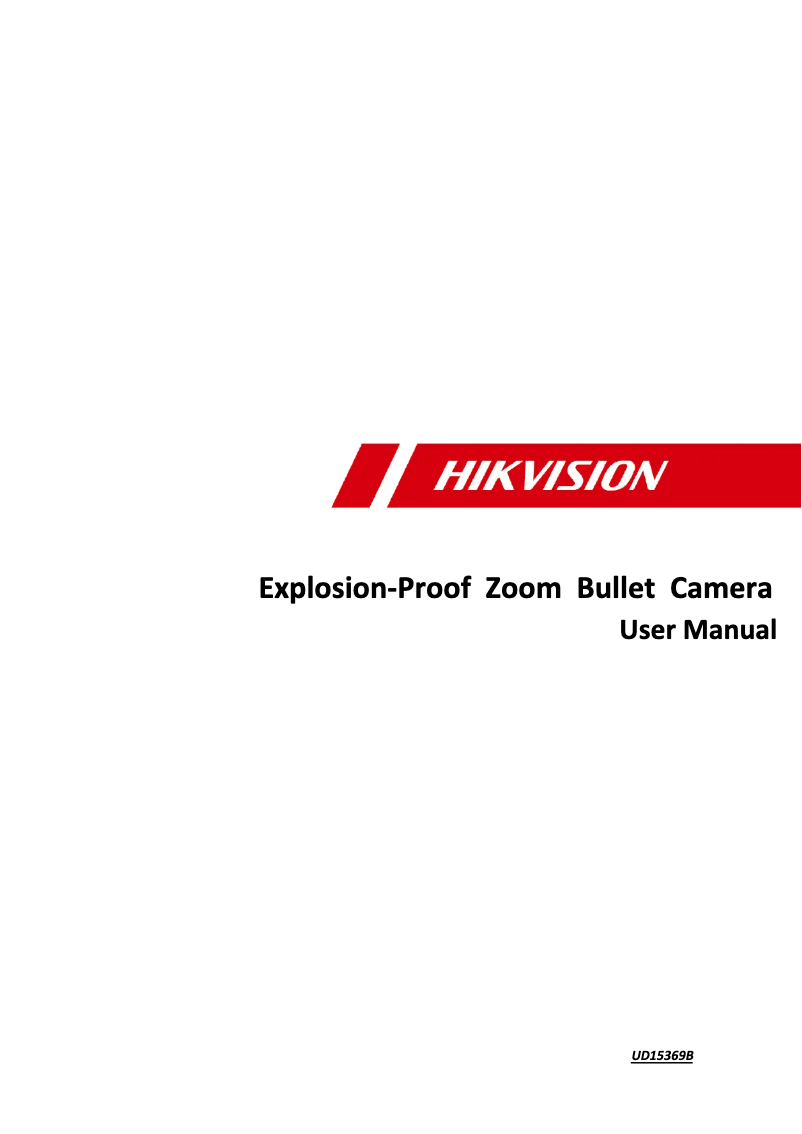 Page 1 de la notice Manuel utilisateur Hikvision DS-2DB4236I-CWX(WE316L)