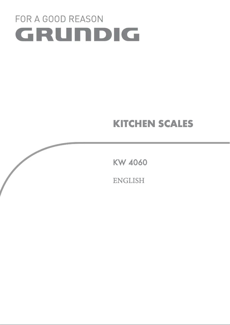 Page 1 de la notice Manuel utilisateur Grundig KW 4060