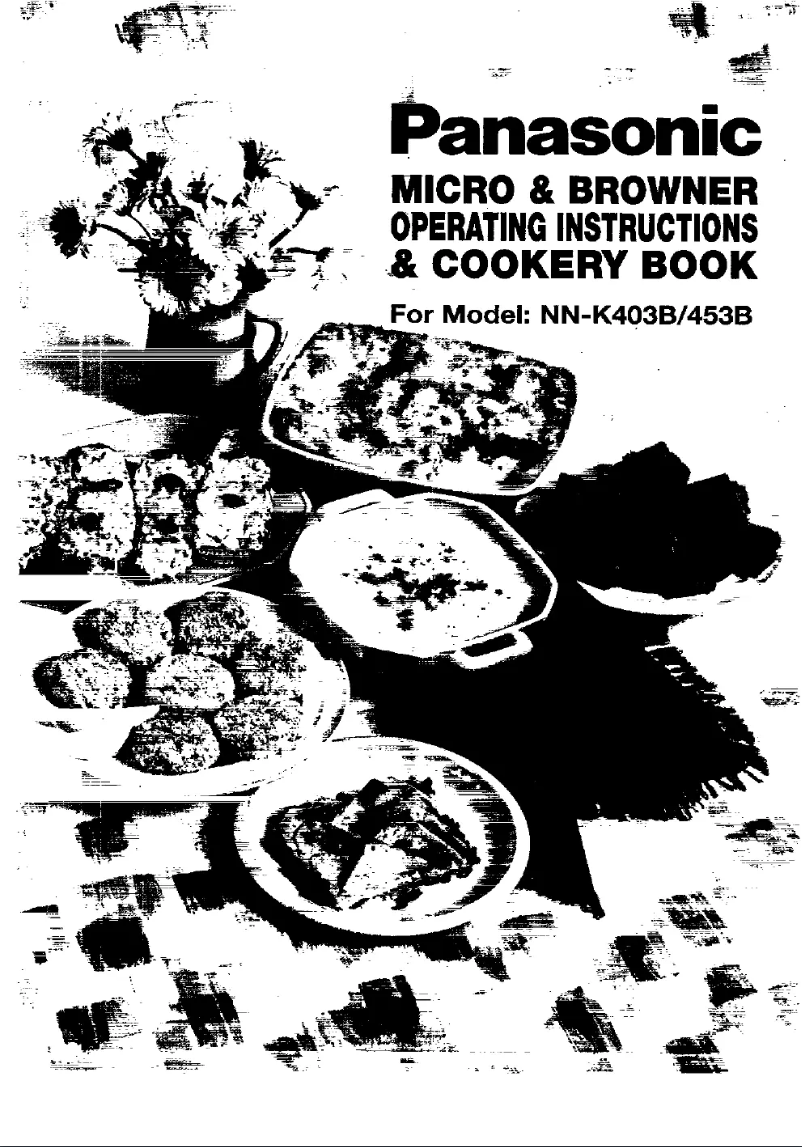 Page 1 de la notice Manuel utilisateur Panasonic NN-K453