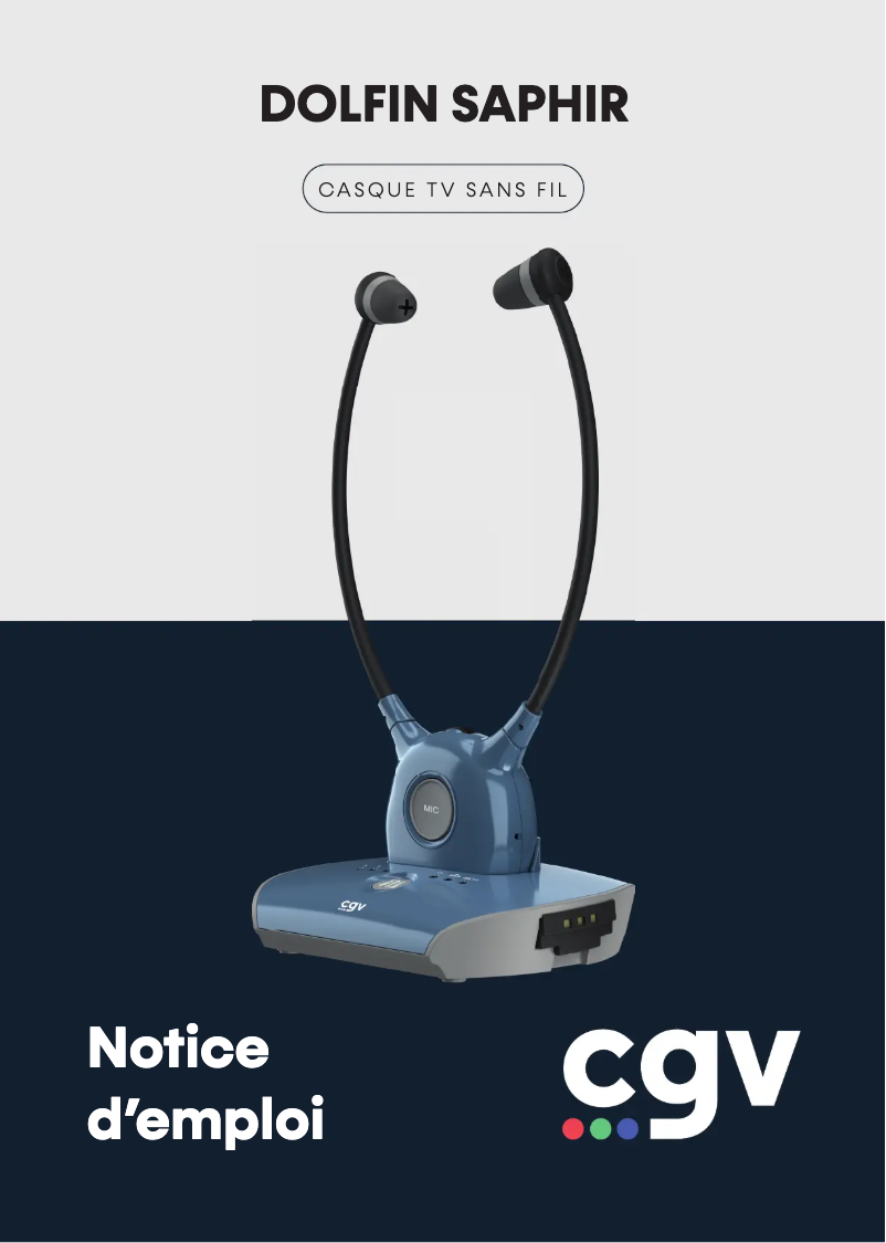 Page n°1 - Manuel utilisateur CGV Dolfin Saphir