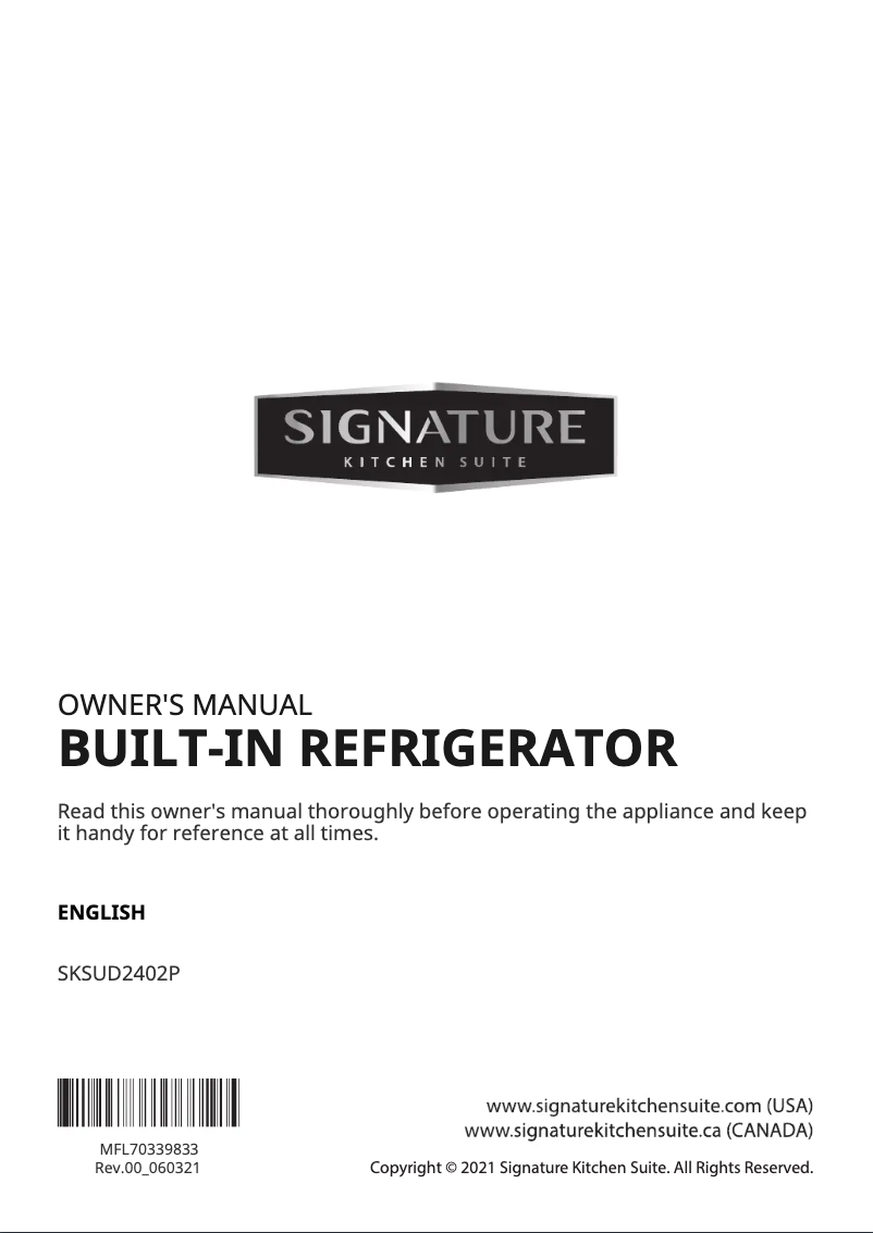 Página 1 del manual Manual de usuario LG SKSUK240DS