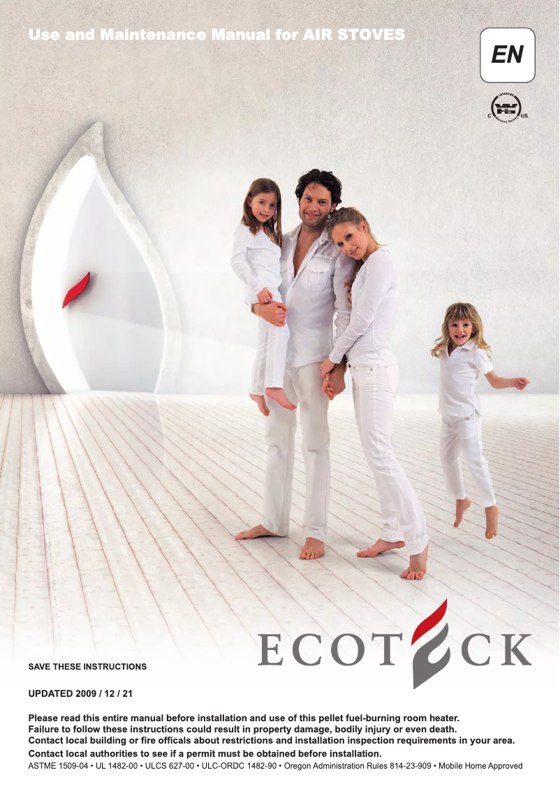 Page n°1 - Manuel utilisateur Ecoteck Sofia