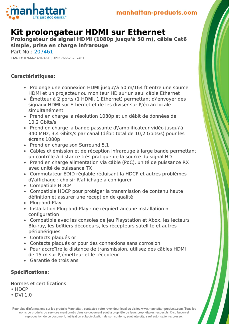 Image de la première page du manuel de l'appareil 207461