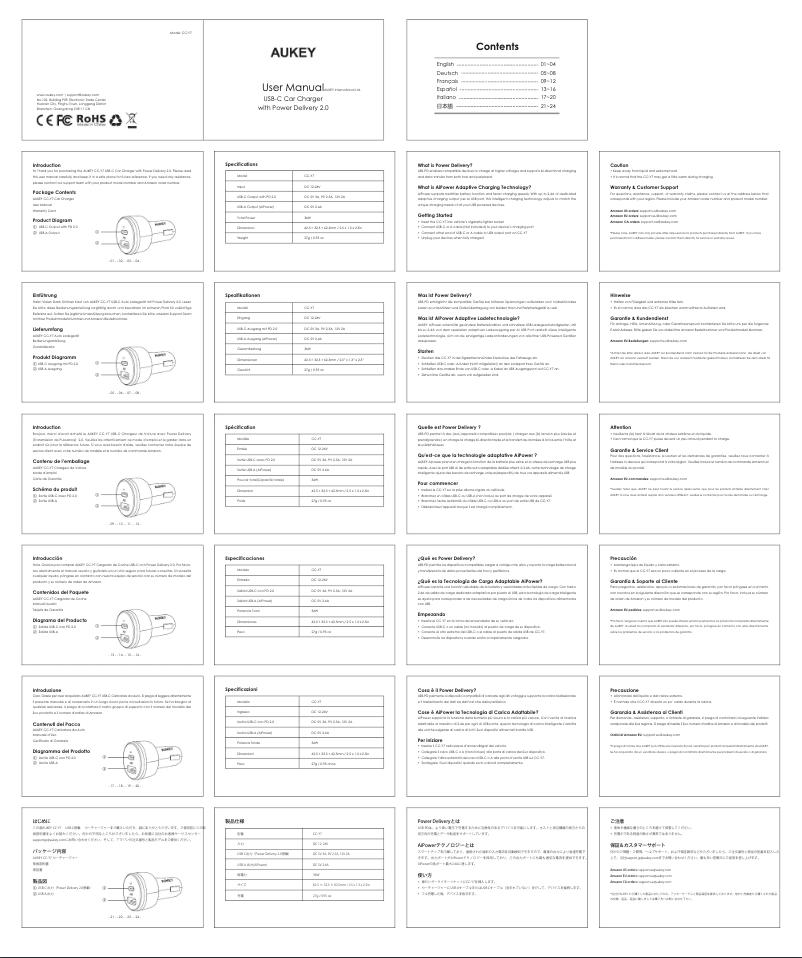 Image de la première page du manuel de l'appareil CB-UD3