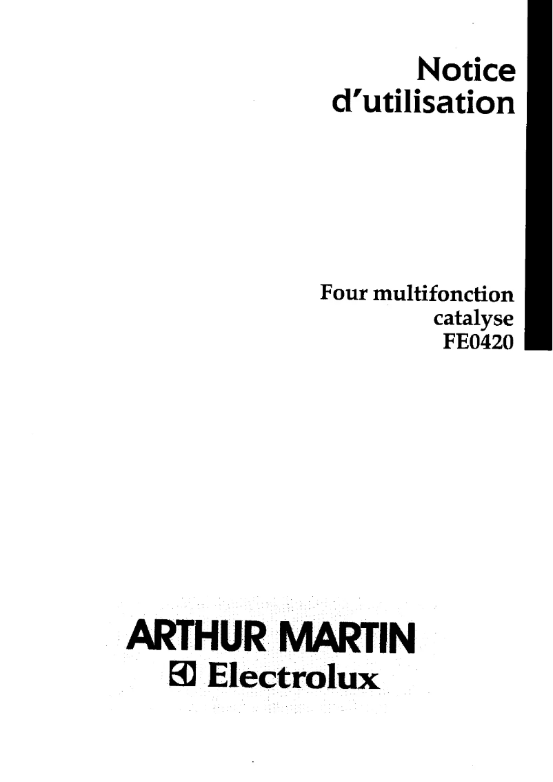 Image de la première page du manuel de l'appareil FE 0420 N1
