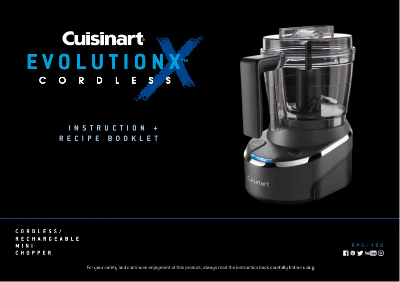 Image de la première page du manuel de l'appareil EvolutionX RMC-100