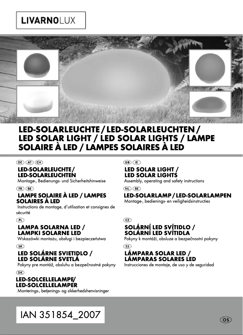 Image de la première page du manuel de l'appareil IAN 351854