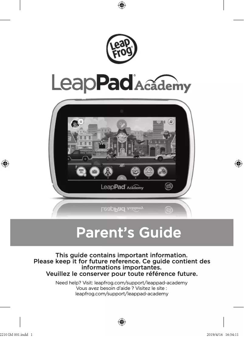 Page 1 of the manual User Manual Leap Frog LeapPad Academy