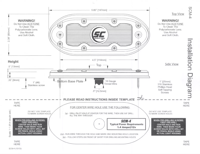 Image de la première page du manuel de l'appareil SCM-4