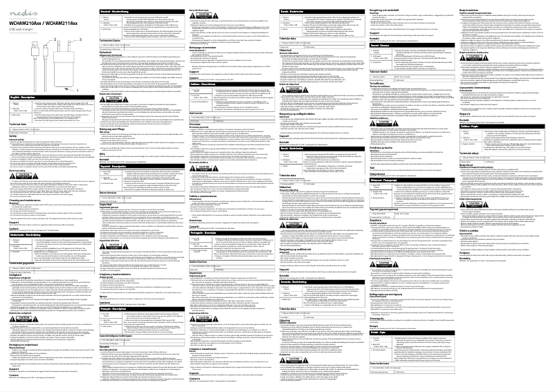 Page n°1 - Manuel utilisateur Nedis WCHAM211AWT