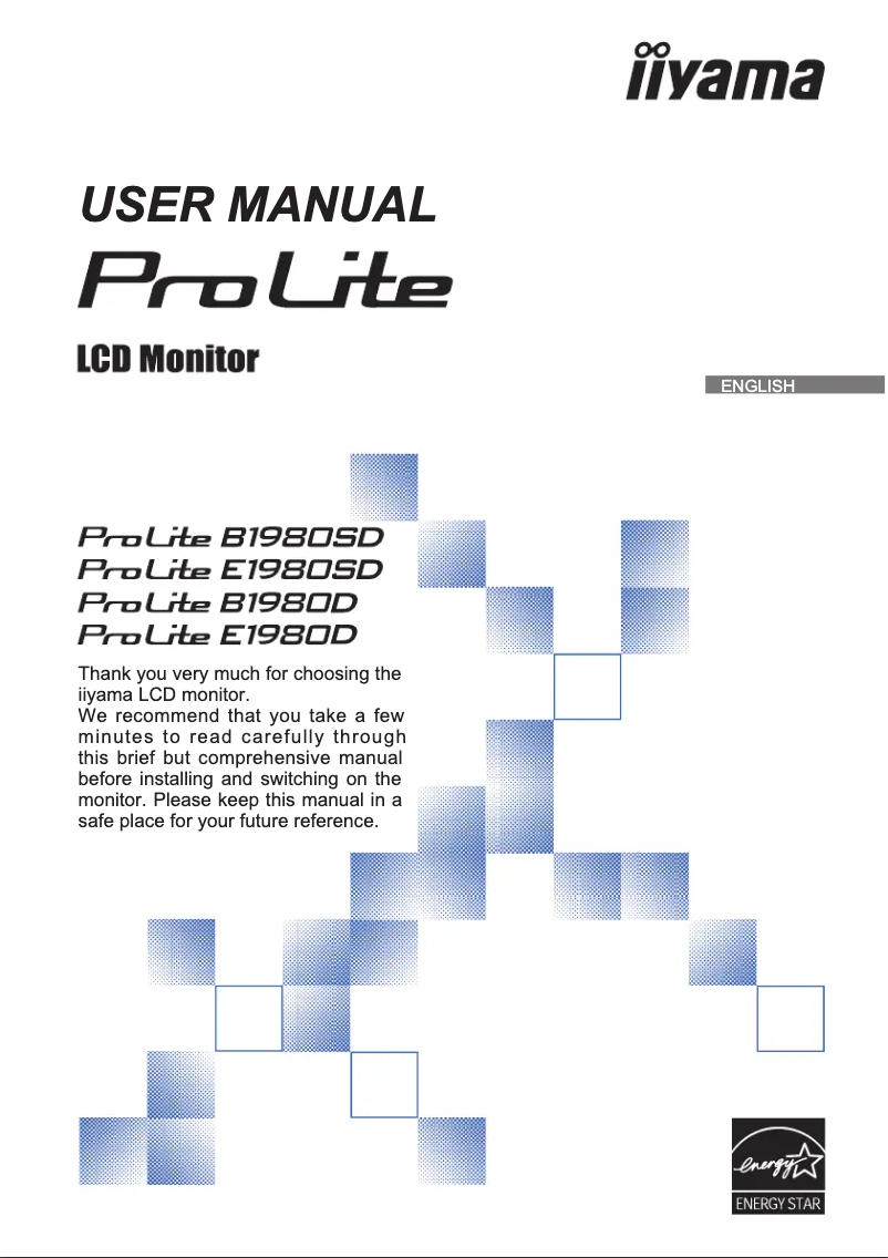 Página 1 del manual Manual de usuario Iiyama ProLite E1980D