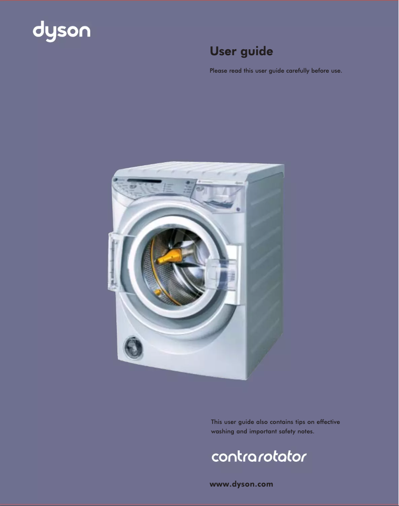 Page 1 of the manual User Manual Dyson CR02 Allergy