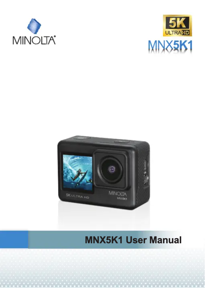 Page n°1 - Manuel utilisateur Minolta MNX5K1