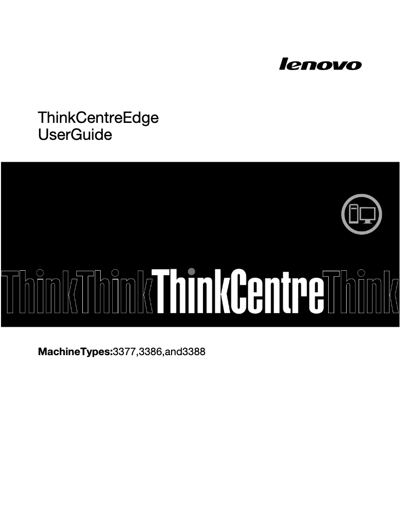 Page n°1 - Manuel utilisateur Lenovo ThinkCentre Edge 92