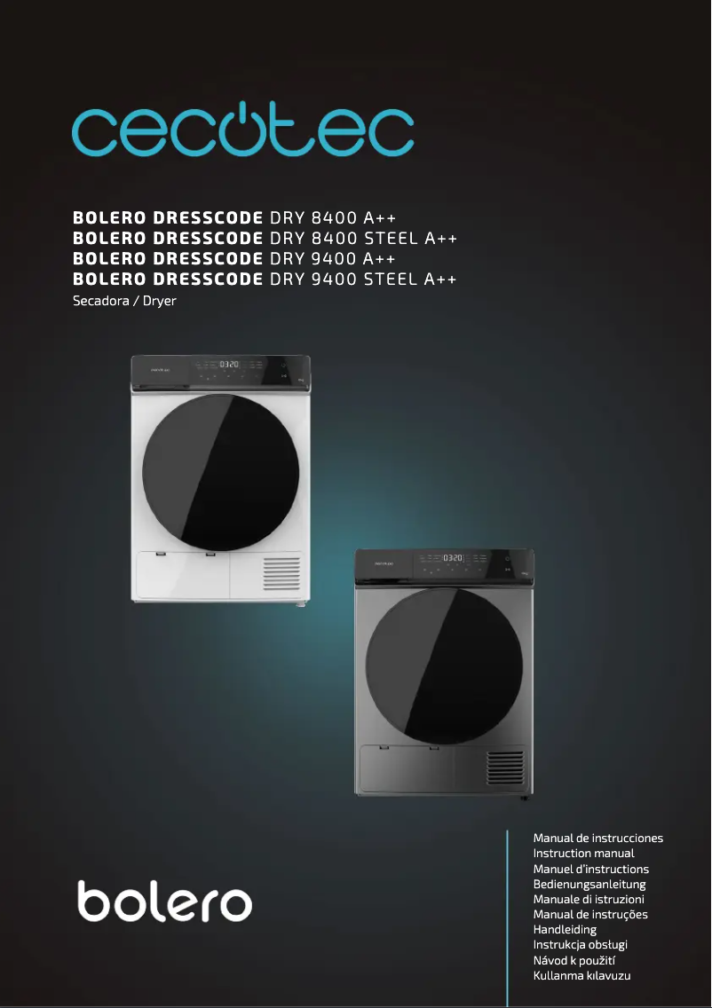 Página 1 del manual Manual de usuario Cecotec Bolero DressCode Dry 8400 A++
