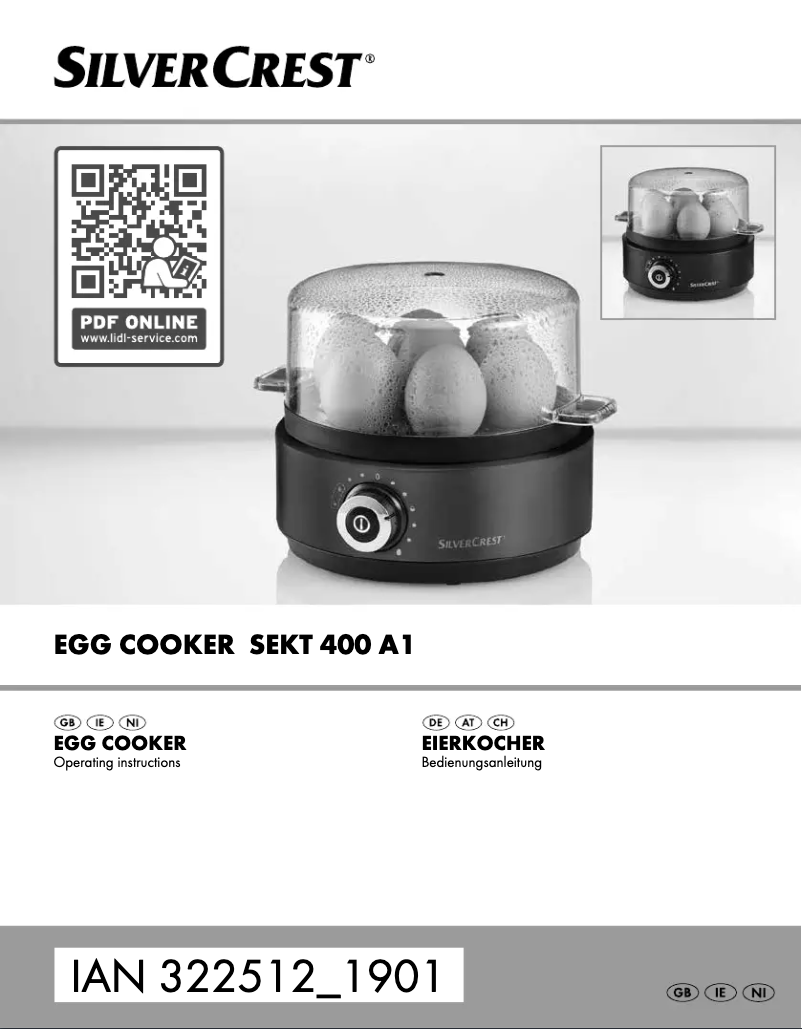 Page 1 de la notice Manuel utilisateur SilverCrest SEKT 400 A1