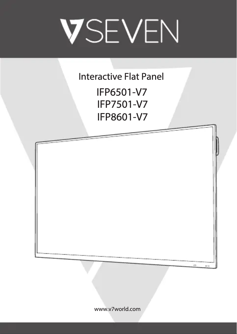 Page n°1 - Guide de démarrage rapide V7 IFP6501