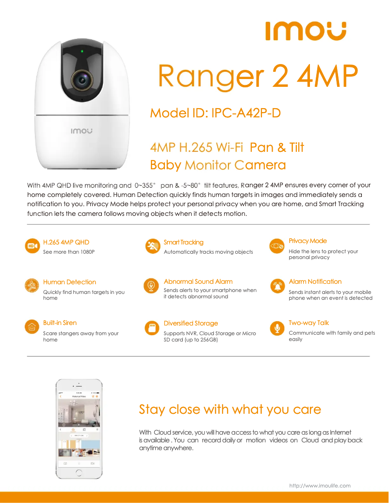 Page n°1 - Manuel utilisateur Imou Ranger 2 4MP