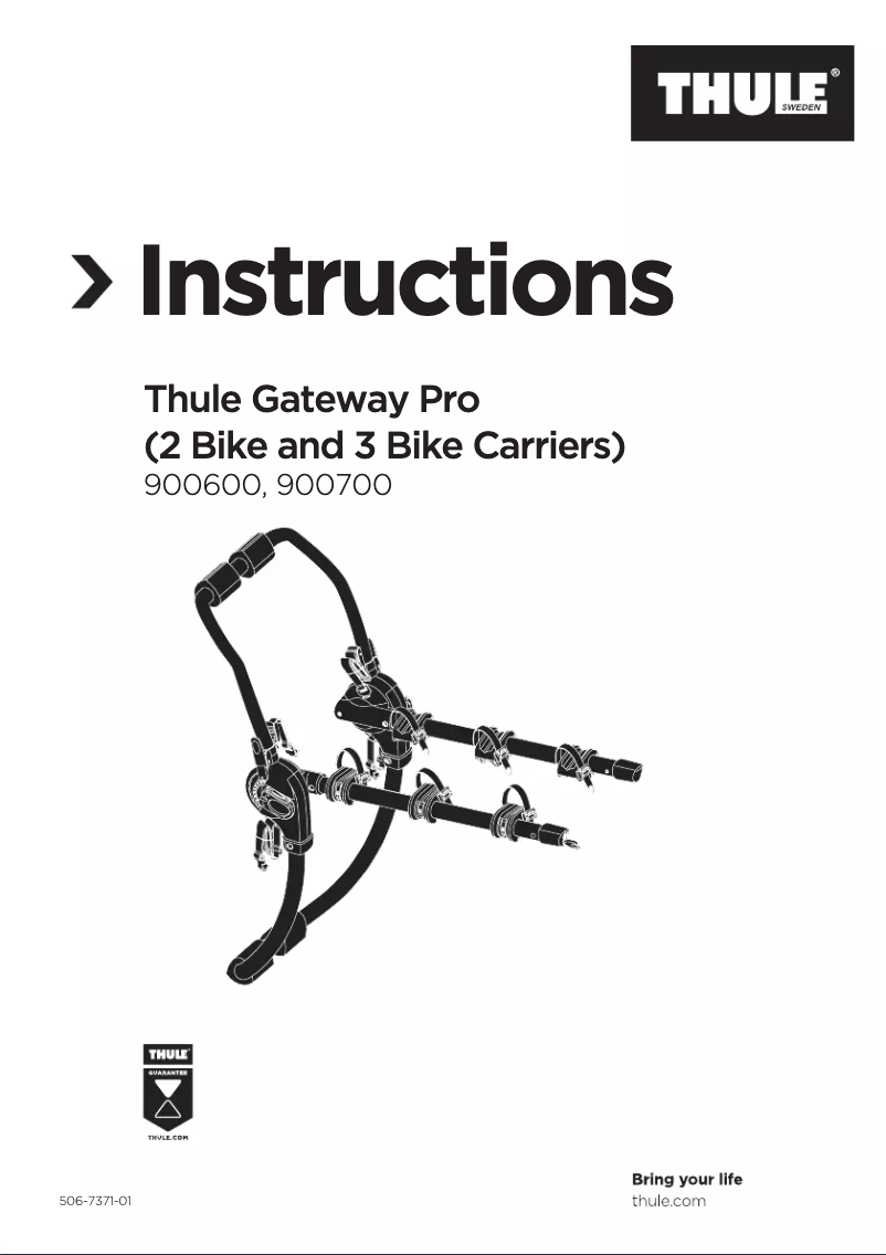 Page n°1 - Manuel utilisateur Thule Gateway Pro 3