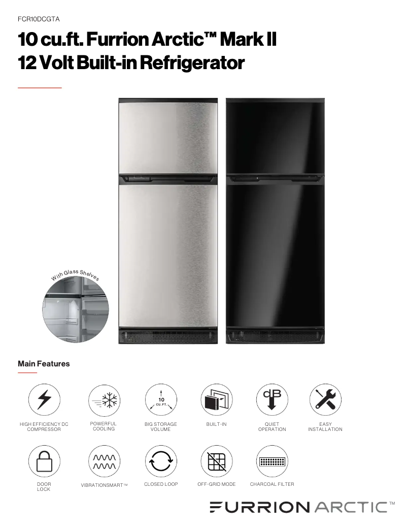 Image de la première page du manuel de l'appareil FCR10DCGTA-BR-SV-EM