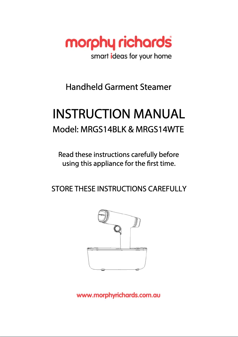 Image de la première page du manuel de l'appareil MRGS14