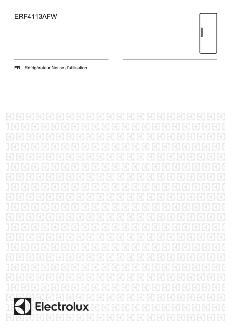 Page 1 de la notice Manuel utilisateur Electrolux ERF4113AFW