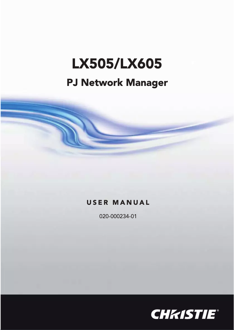 Image de la première page du manuel de l'appareil LX605