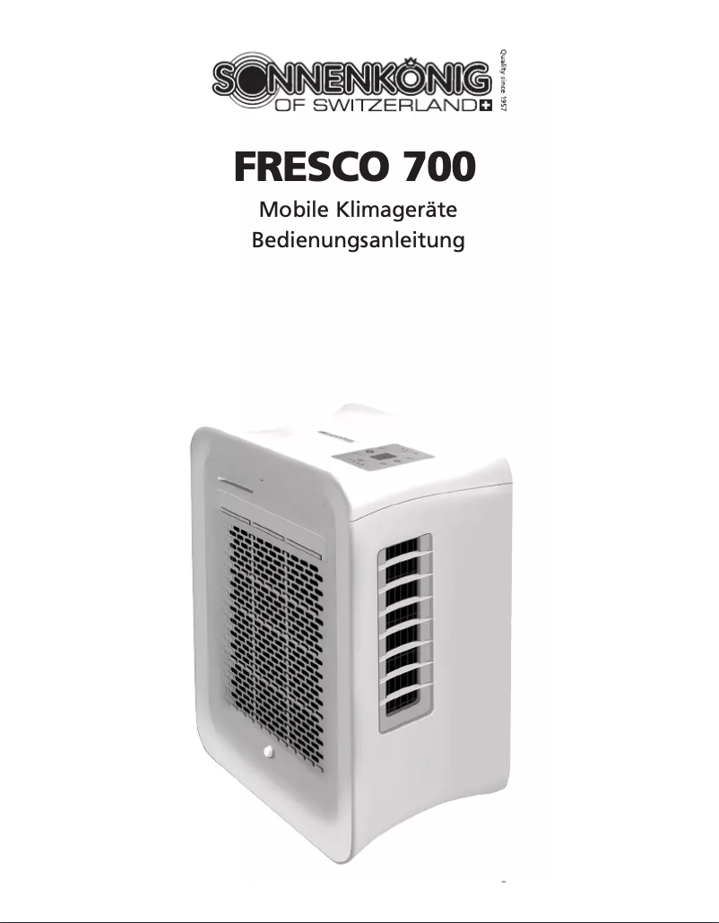 Page n°1 - Manuel utilisateur Sonnenkönig Fresco 700