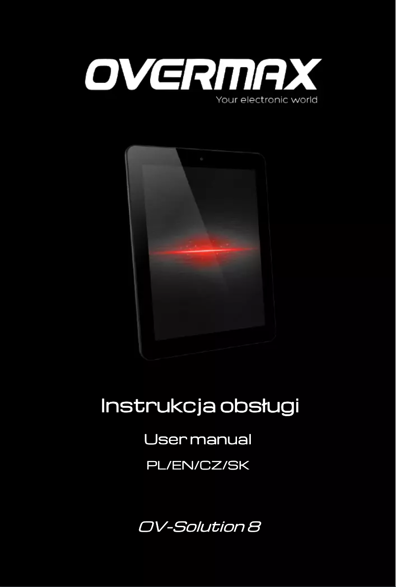 Page n°1 - Manuel utilisateur Overmax Solution 8