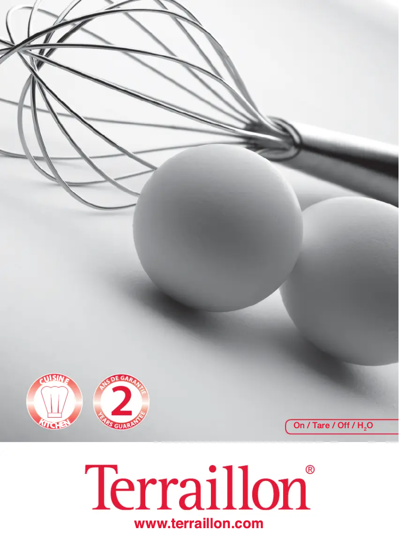 Page 1 de la notice Manuel utilisateur Terraillon My Cook 10