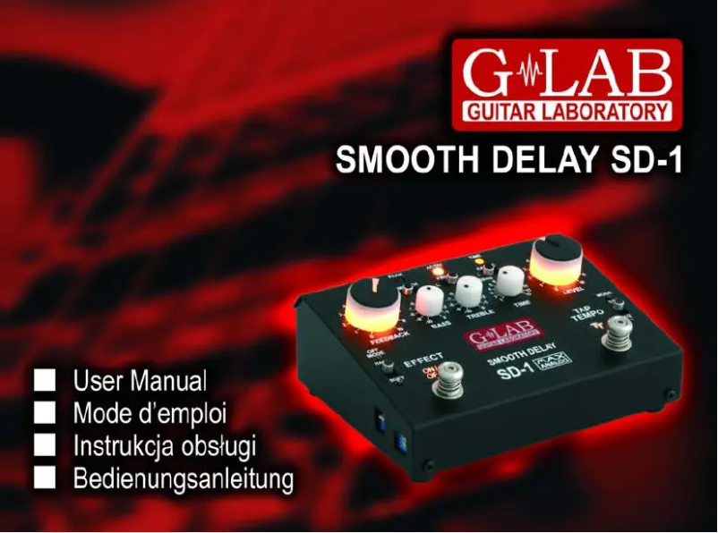 Image de la première page du manuel de l'appareil SD-1 Smooth Delay