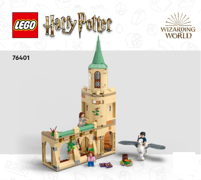 Page 1 de la notice Consignes visuelles Lego Harry Potter 76401