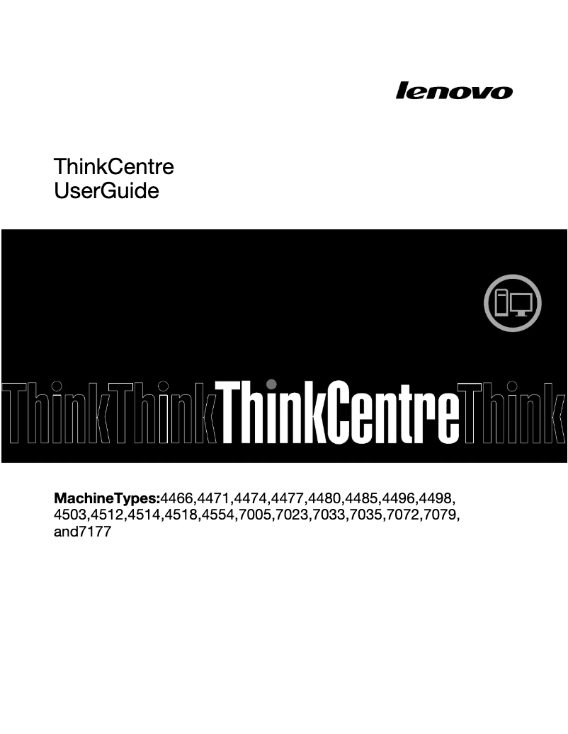 Page n°1 - Manuel utilisateur Lenovo ThinkCentre 7079