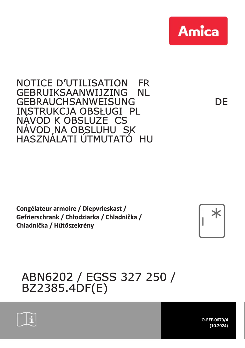 Page 1 de la notice Manuel utilisateur Amica EGSS 327 250