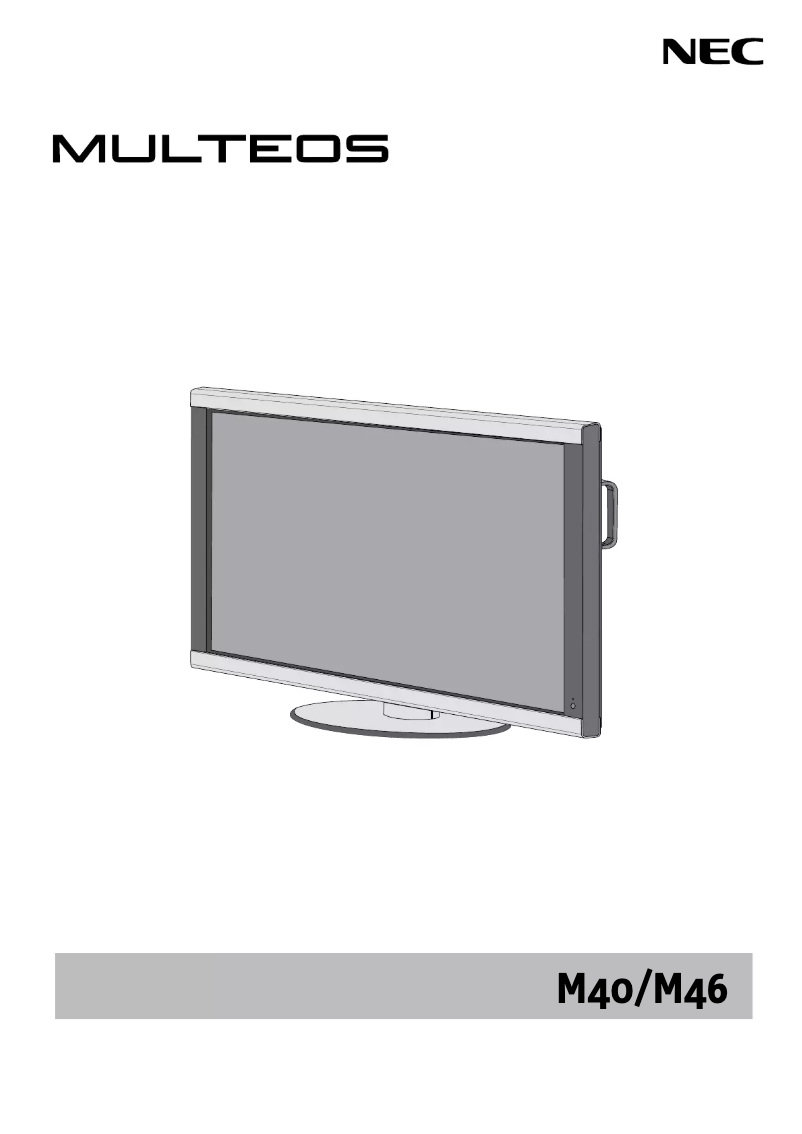 Image de la première page du manuel de l'appareil MULTEOS M40