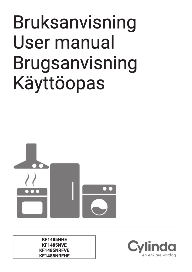 Page 1 de la notice Manuel utilisateur Cylinda KF1485NVE