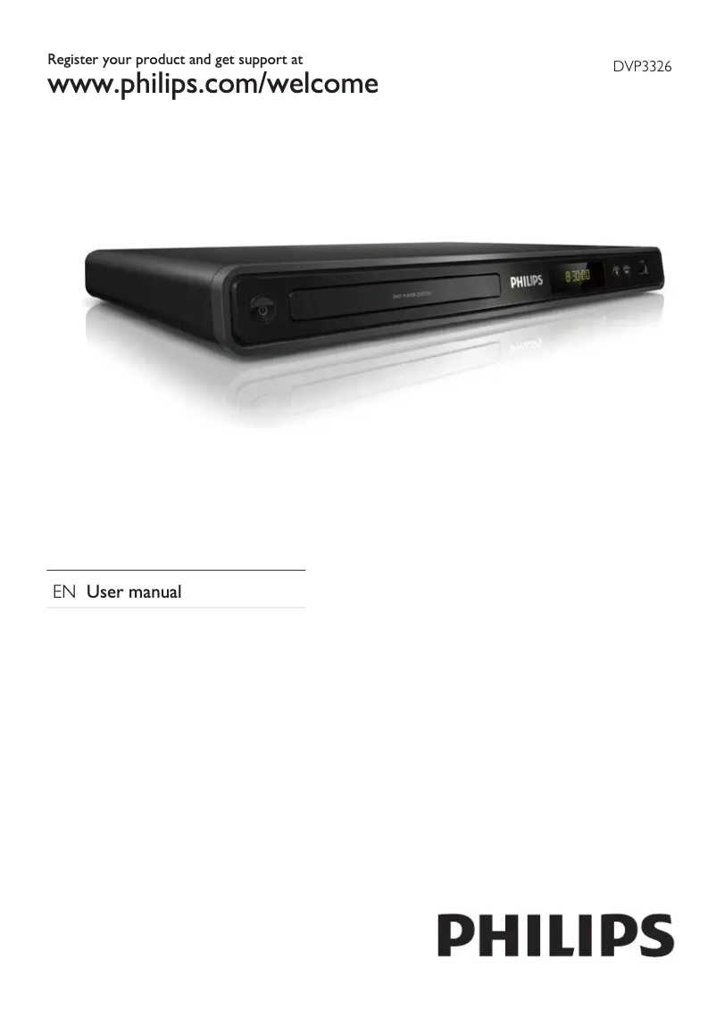 Page n°1 - Manuel utilisateur Philips DVP3326