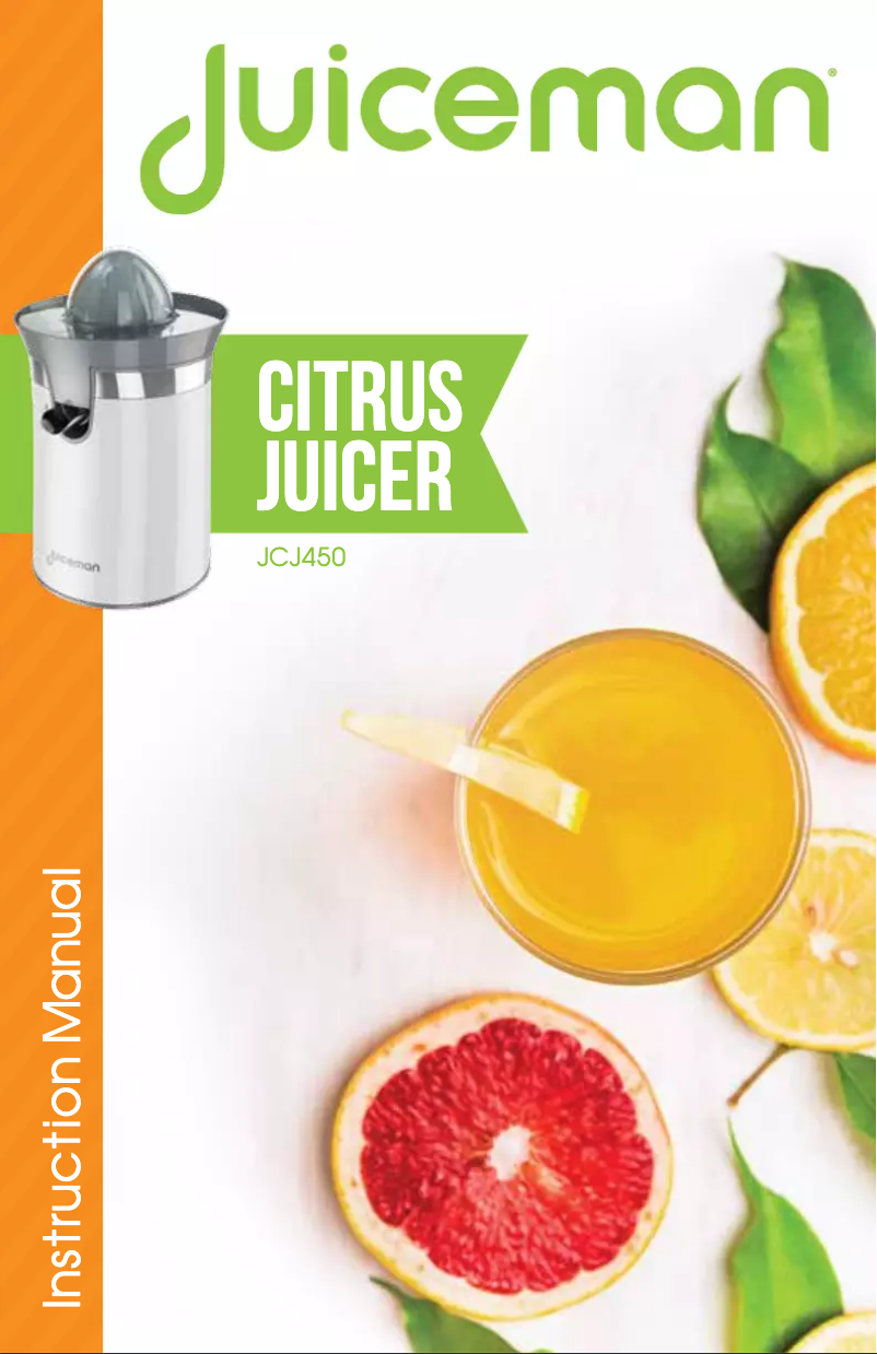 Page 1 de la notice Manuel utilisateur Juiceman JCJ450