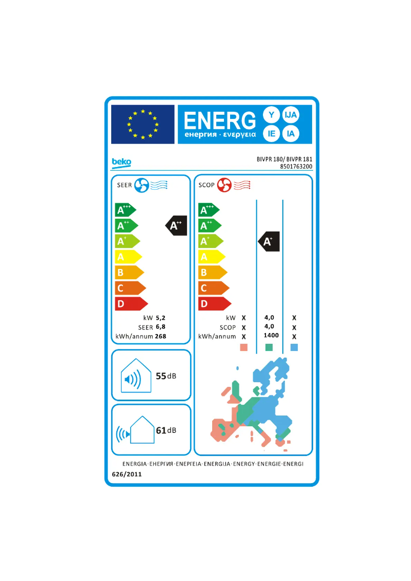 Image de la première page du manuel de l'appareil BIVPR 181