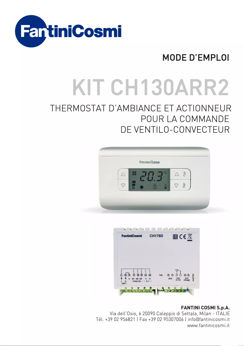 Page 1 de la notice Manuel utilisateur Fantini Cosmi CH130ARR2