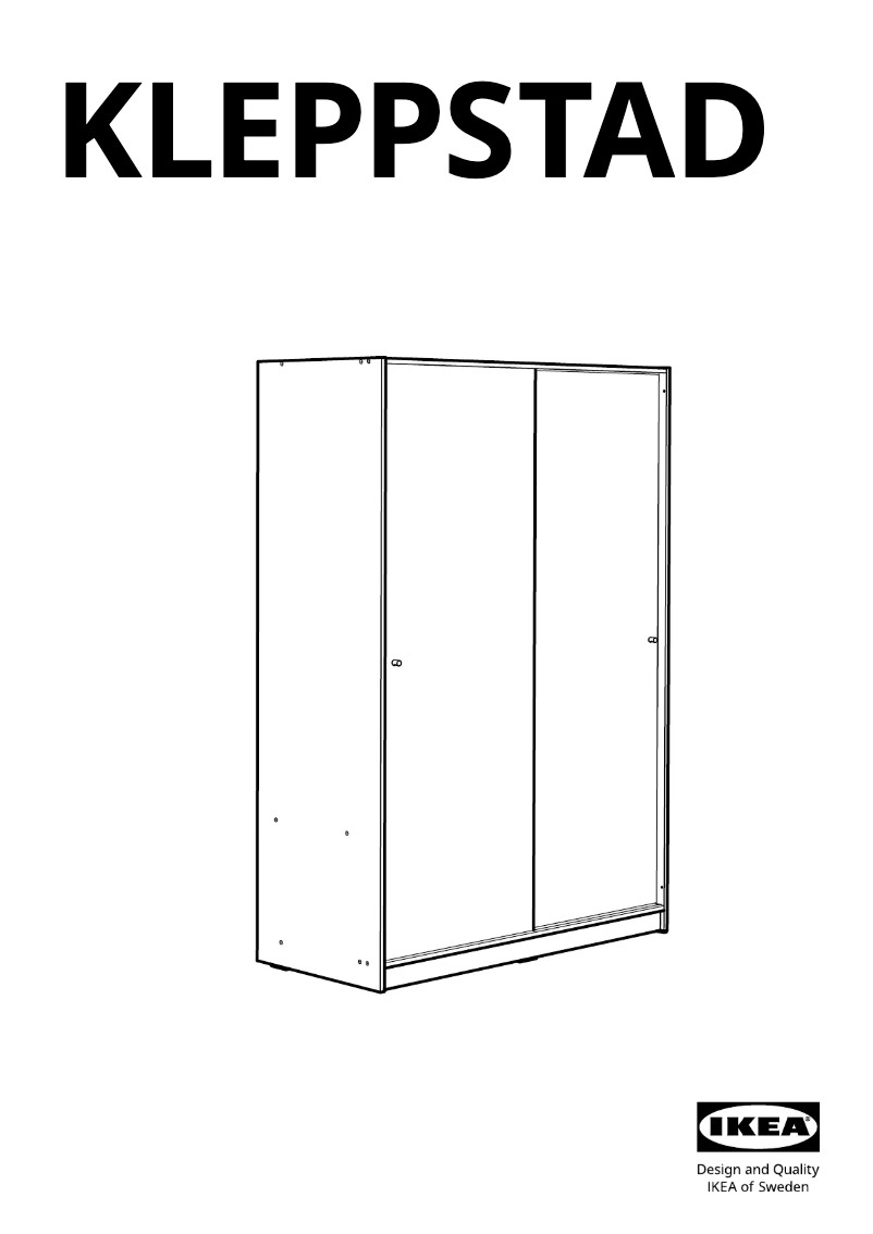 Image de la première page du manuel de l'appareil KLEPPSTAD 304.372.41