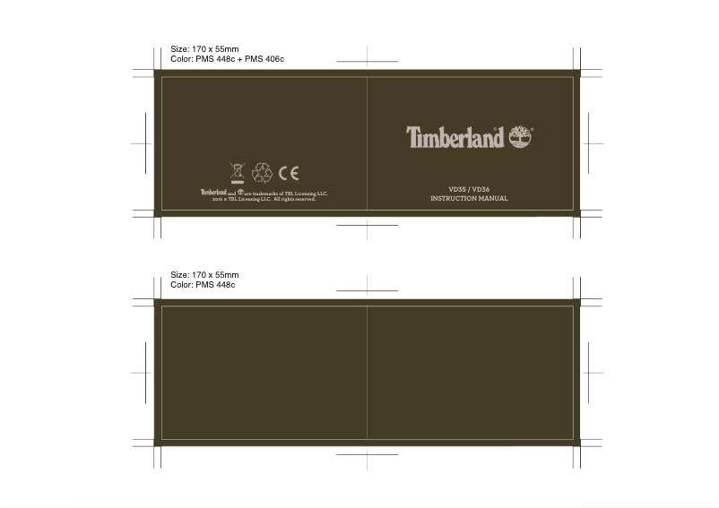 Page 1 de la notice Manuel utilisateur Timberland Dunford TBL.16003