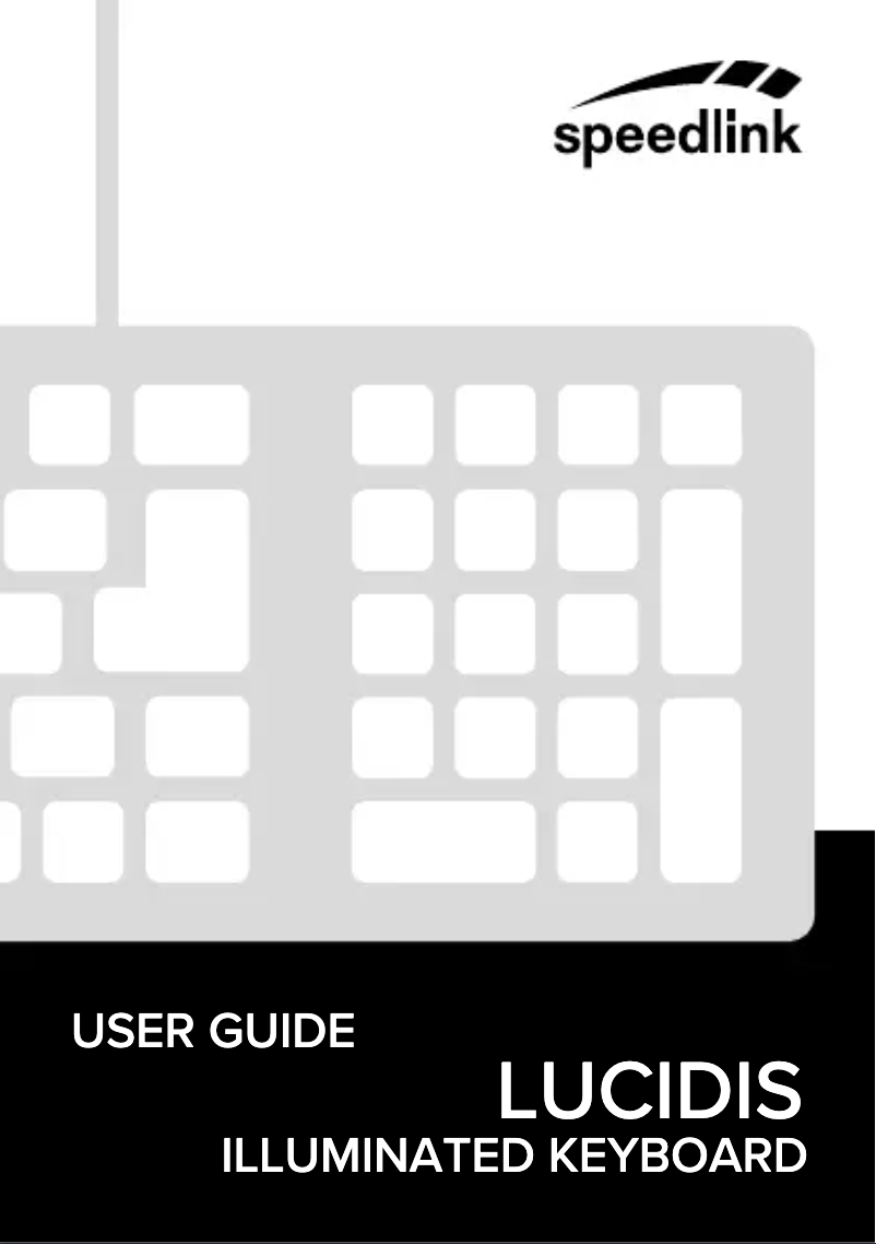 Page n°1 - Manuel utilisateur Speed-Link Lucidis SL-6432-BK