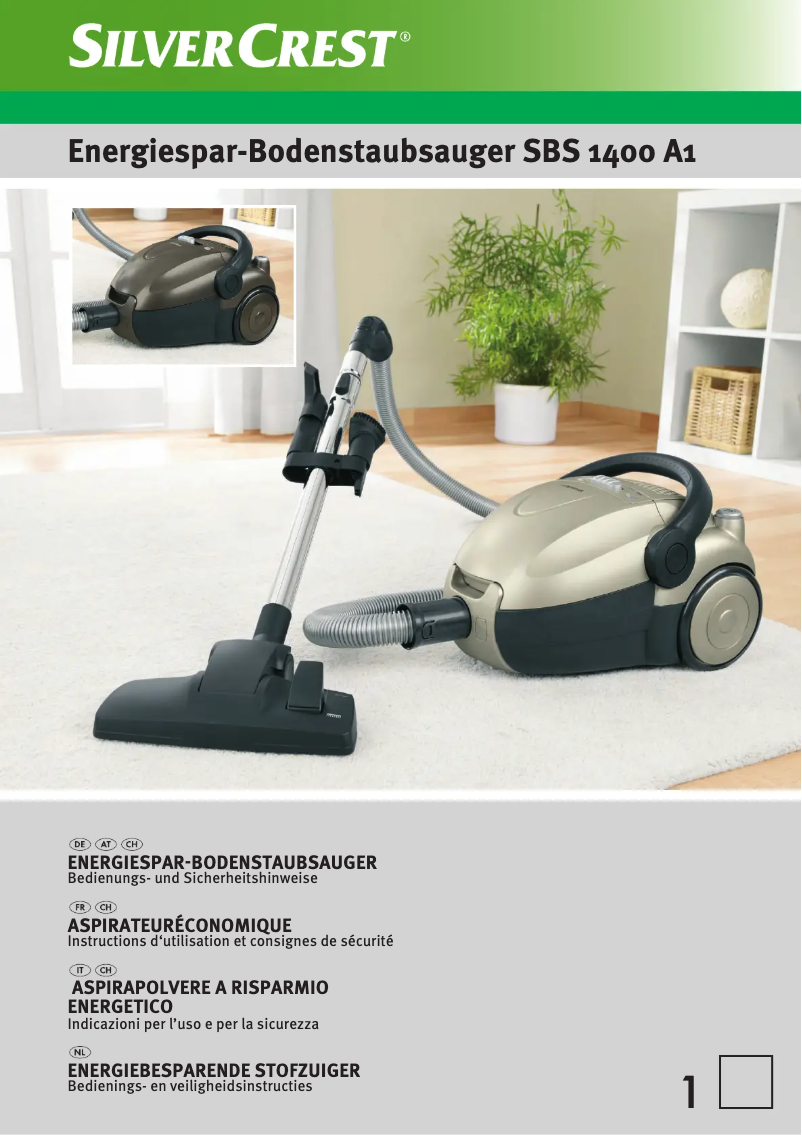 Page 1 de la notice Manuel utilisateur SilverCrest SBS 1400 A1