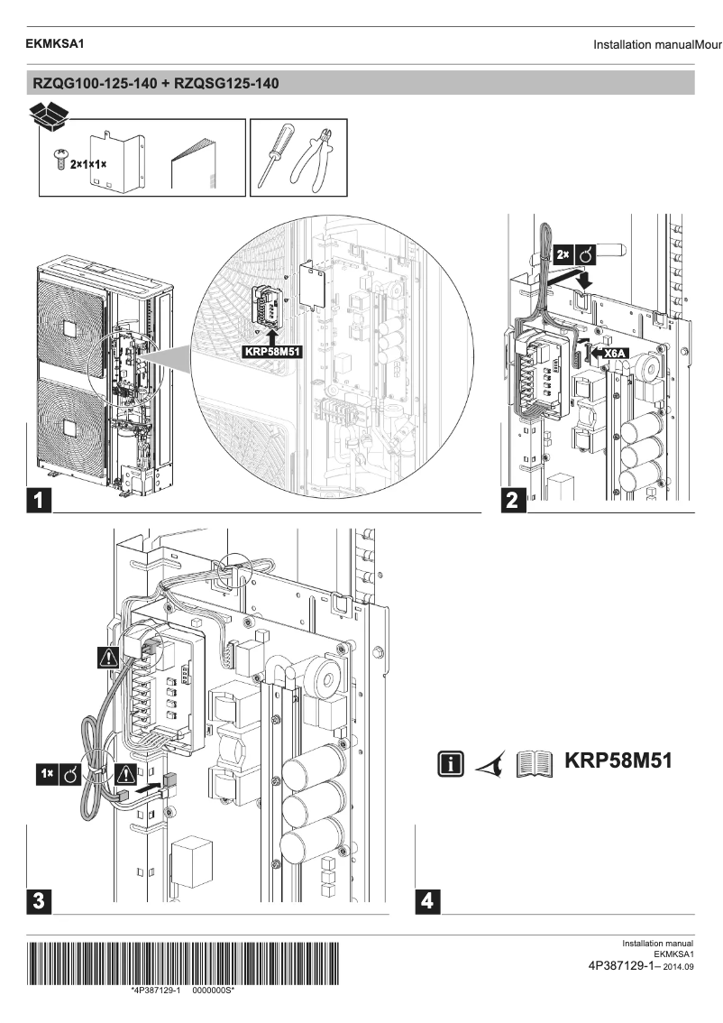 Página 1 del manual Manual de usuario Daikin EKMKSA1