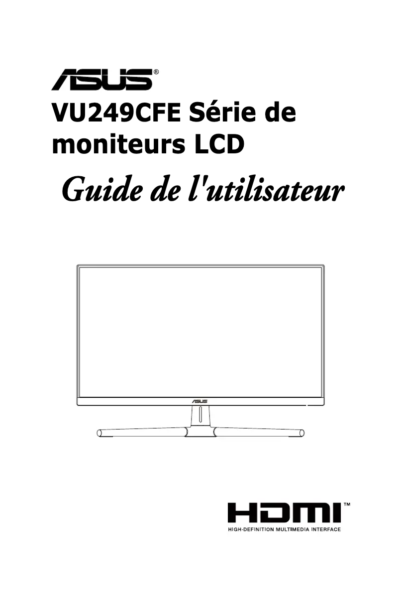 Page n°1 - Manuel utilisateur Asus VU249CFE